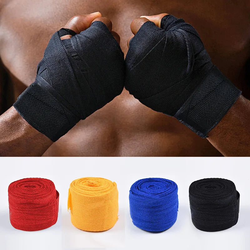 Bandagem de Algodão para Boxe e Taekwondo – 2.5M/5M | Proteção para Mãos e Punhos