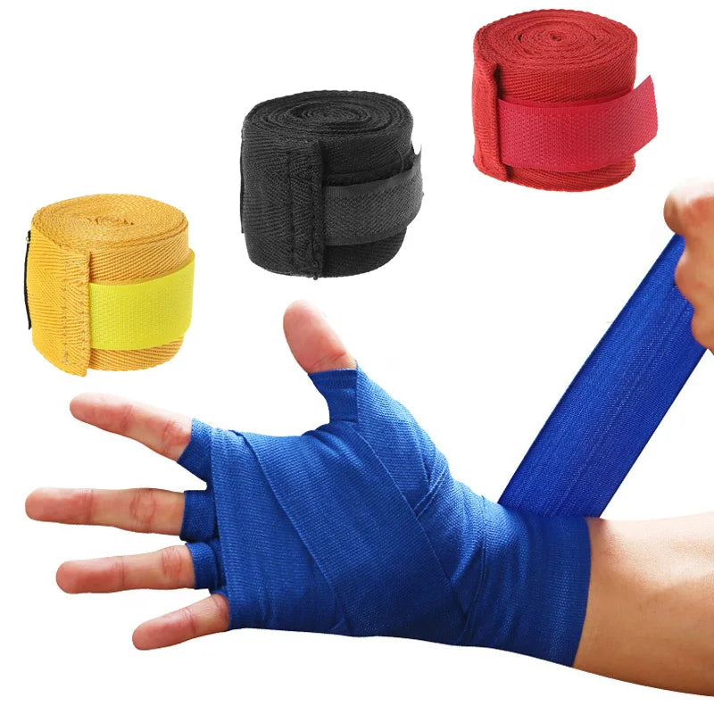 Bandagem de Algodão para Boxe e Taekwondo – 2.5M/5M | Proteção para Mãos e Punhos