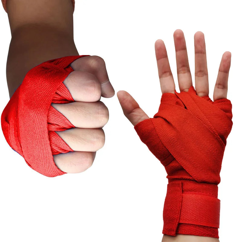 Bandagem de Algodão para Boxe e Taekwondo – 2.5M/5M | Proteção para Mãos e Punhos